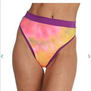 iHeartRaves XS Rolita Couture Rainbow Hi-Waist Thong